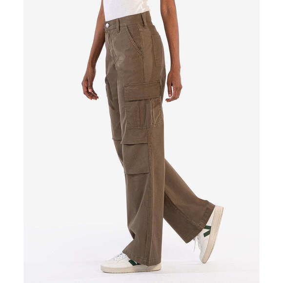 Kut from the Kloth Miller High Rise Straight Wide Leg Size 44 / Oregano - Picture 2 of 3